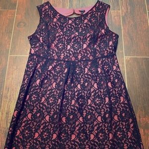 Black lace dress with back cut out
